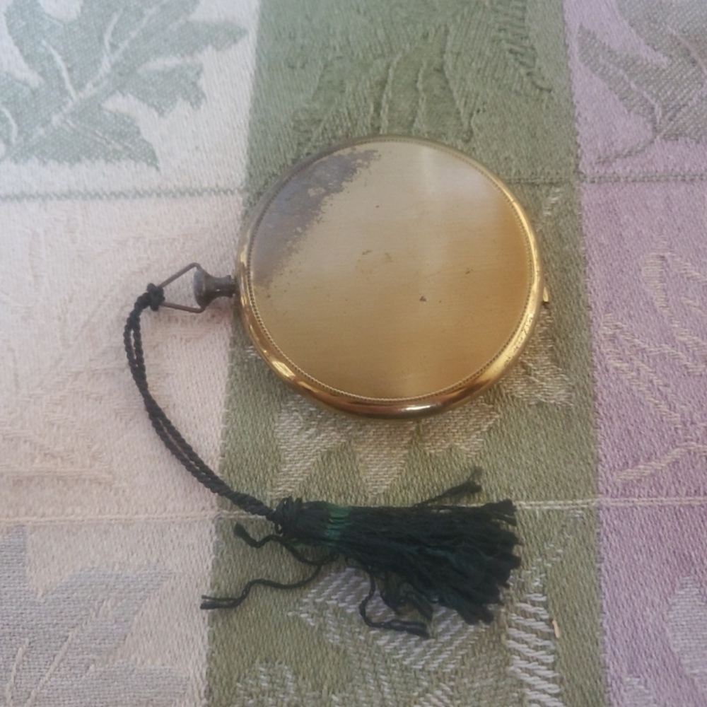 Vintage Zell 5th Ave Pocket Watch Compact Made In U.S.A.